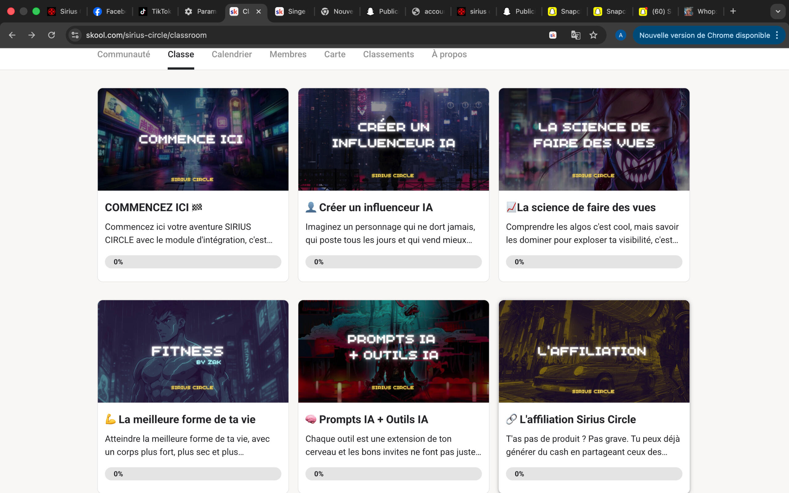 Module Une formation structurée en modules clairs pour tout comprendre, étape par étape.